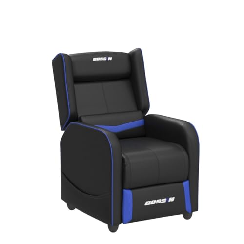 LEMBERI Gaming Recliner Chair PU Leather Ergonomic Racing Style Grey B4055