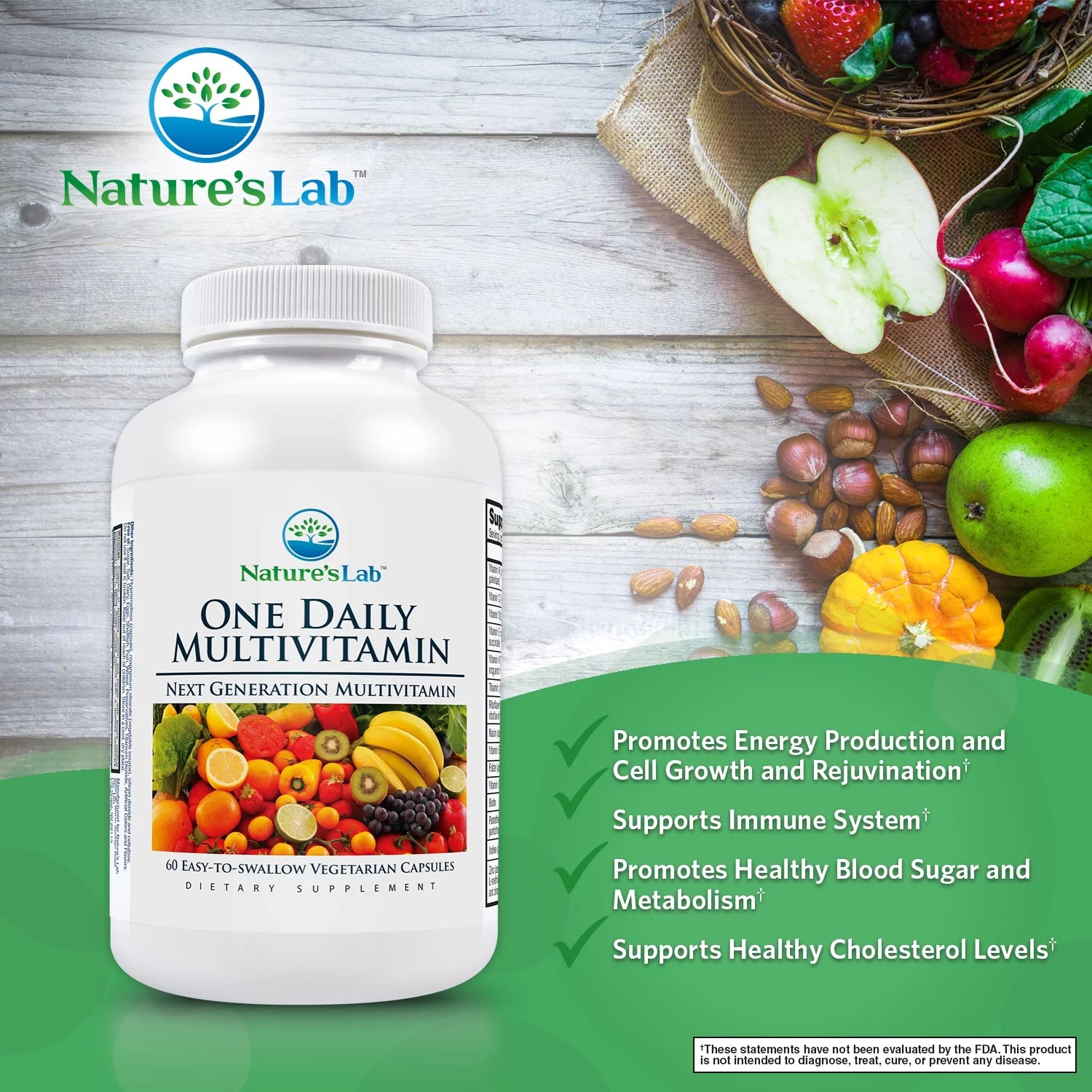 Nature's Lab One Daily Multivitamin - 60 Capsules M99332
