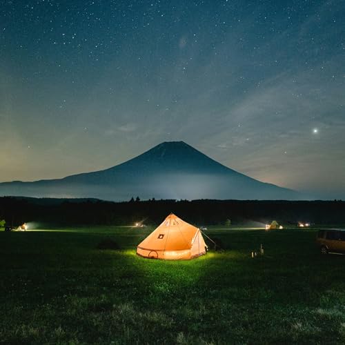 UNISTRENGH 5M Star Gazer Bell Tent 4 Season Waterproof Cotton Canvas for 6-8 Persons I420