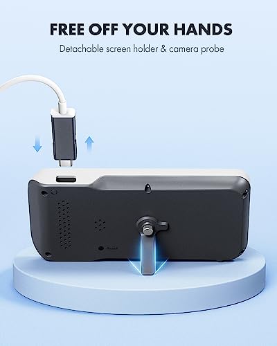 Anykit Digital Otoscope with Gyroscope, 4.5" Screen, Ear Wax Removal Tool C80173
