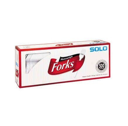 SOLO Solo White Heavy Weight Forks (500Count), ()