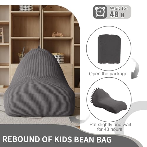 COMAX Unicorn Bean Bag Chair for Kids with Filler, Pink H562644