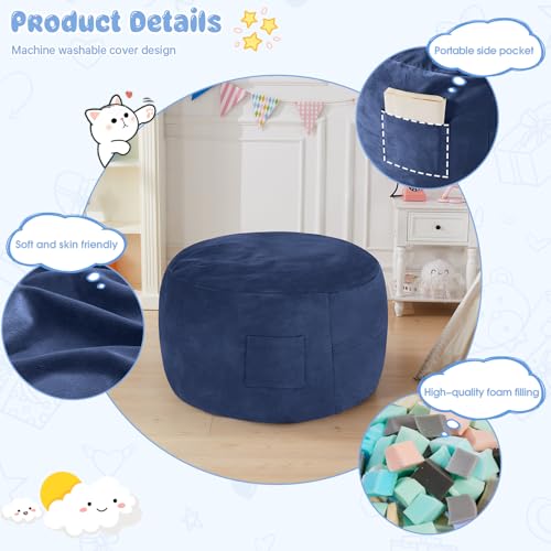 Giant Bean Bag Chair for Adults Convertible Bed with Microfiber Cover Charcoal G62613