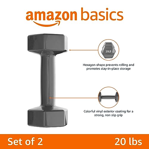 Amazon Basics Hexagon Dumbbell Set of 2 Z6677