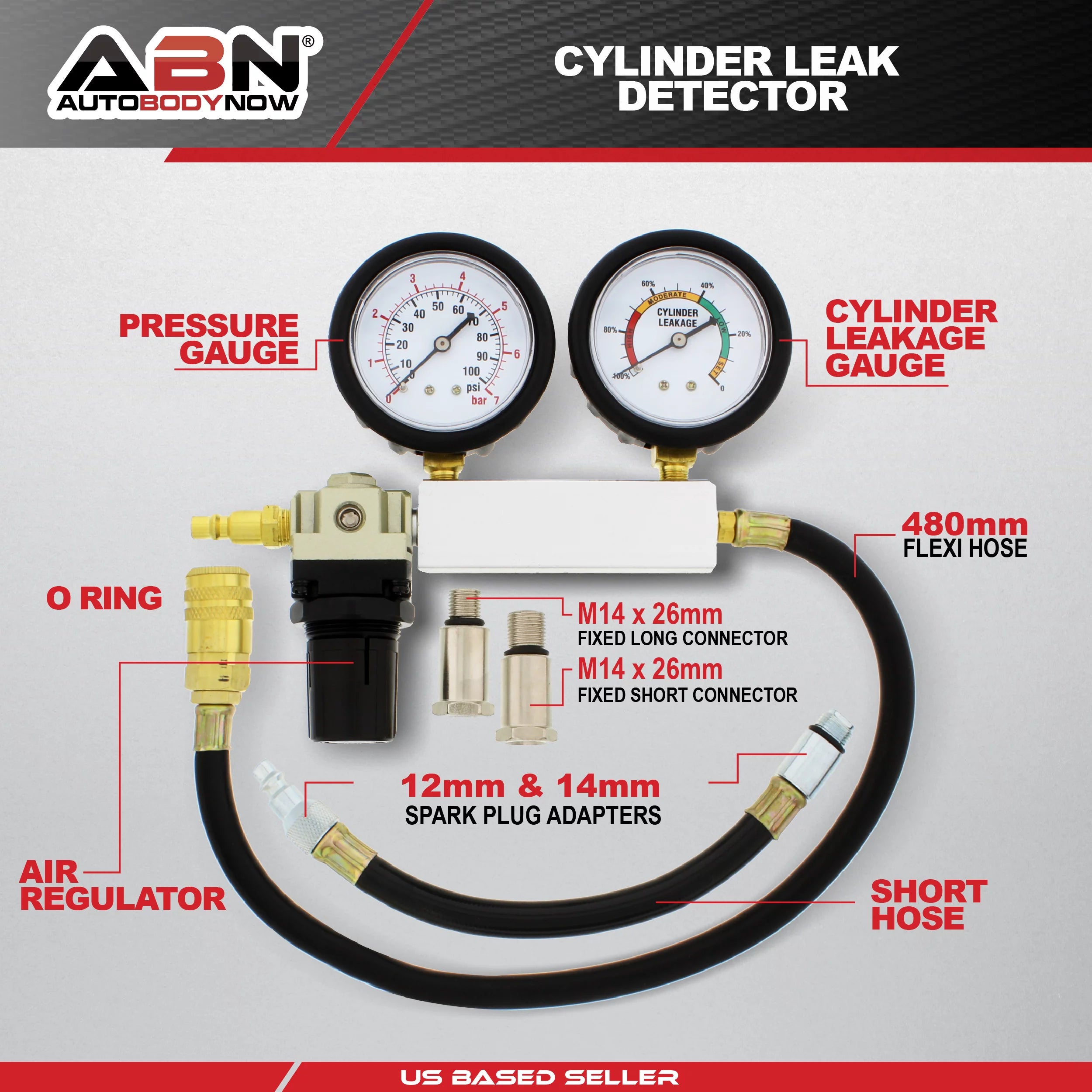 ABN Cylinder Leak Detector & Engine Compression Tester Kit A396024