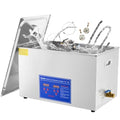 VEVOR 15L Ultrasonic Cleaner with Digital Timer&Heater Professional Ultrasonic Cleaner 40kHz Advanced Ultrasonic Cleaner 110V for Wrench Screwdriver Repairing Tools Industrial Parts Mental Cleaning