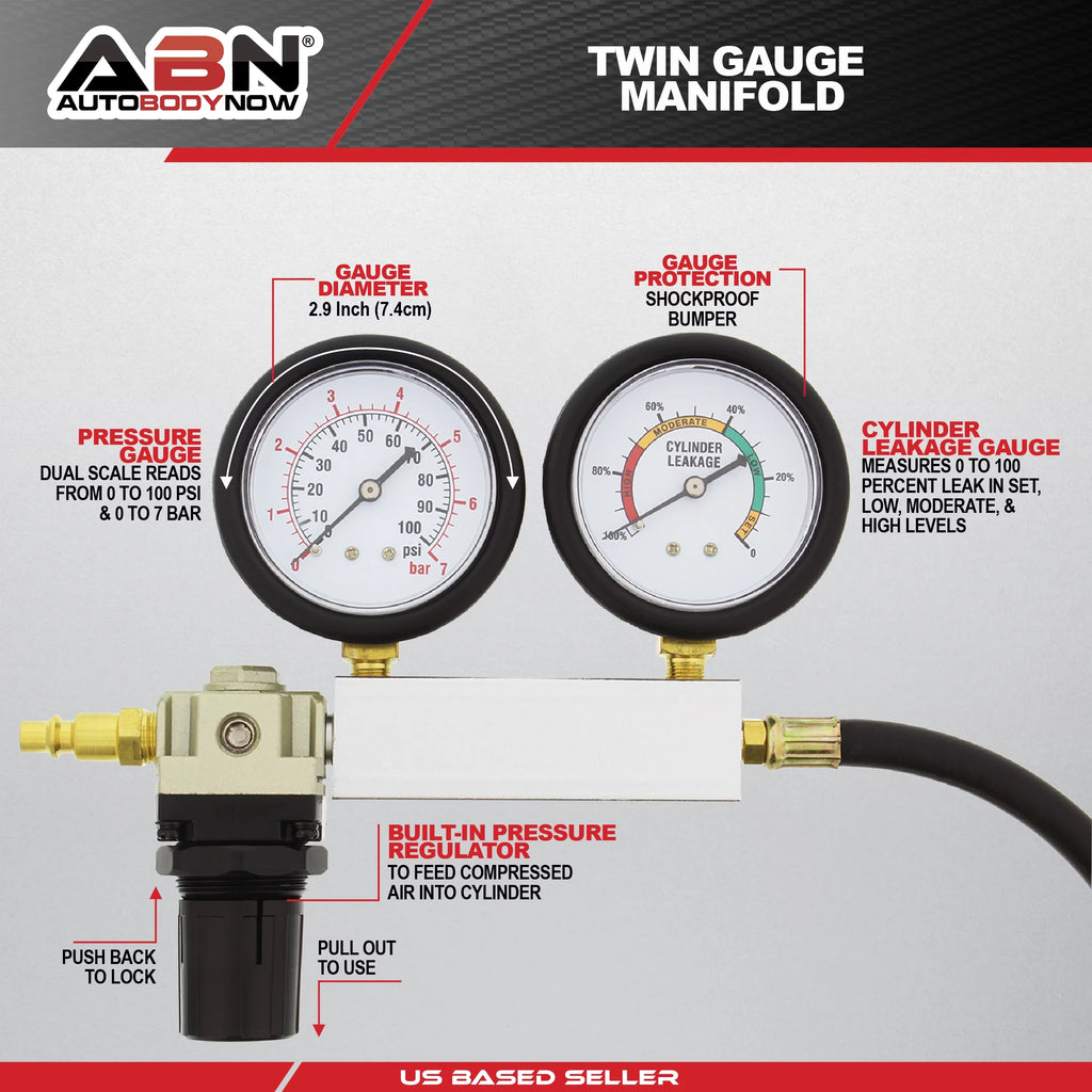 ABN Cylinder Leak Detector & Engine Compression Tester Kit A396024