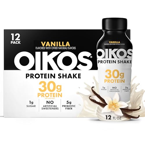 Oikos Protein Shake Salted Caramel 30g Ready to Drink 12 fl oz 12 Count L3074