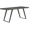 Pemberly Row Aspen Court Wood Herringbone Counter Height Dining Table