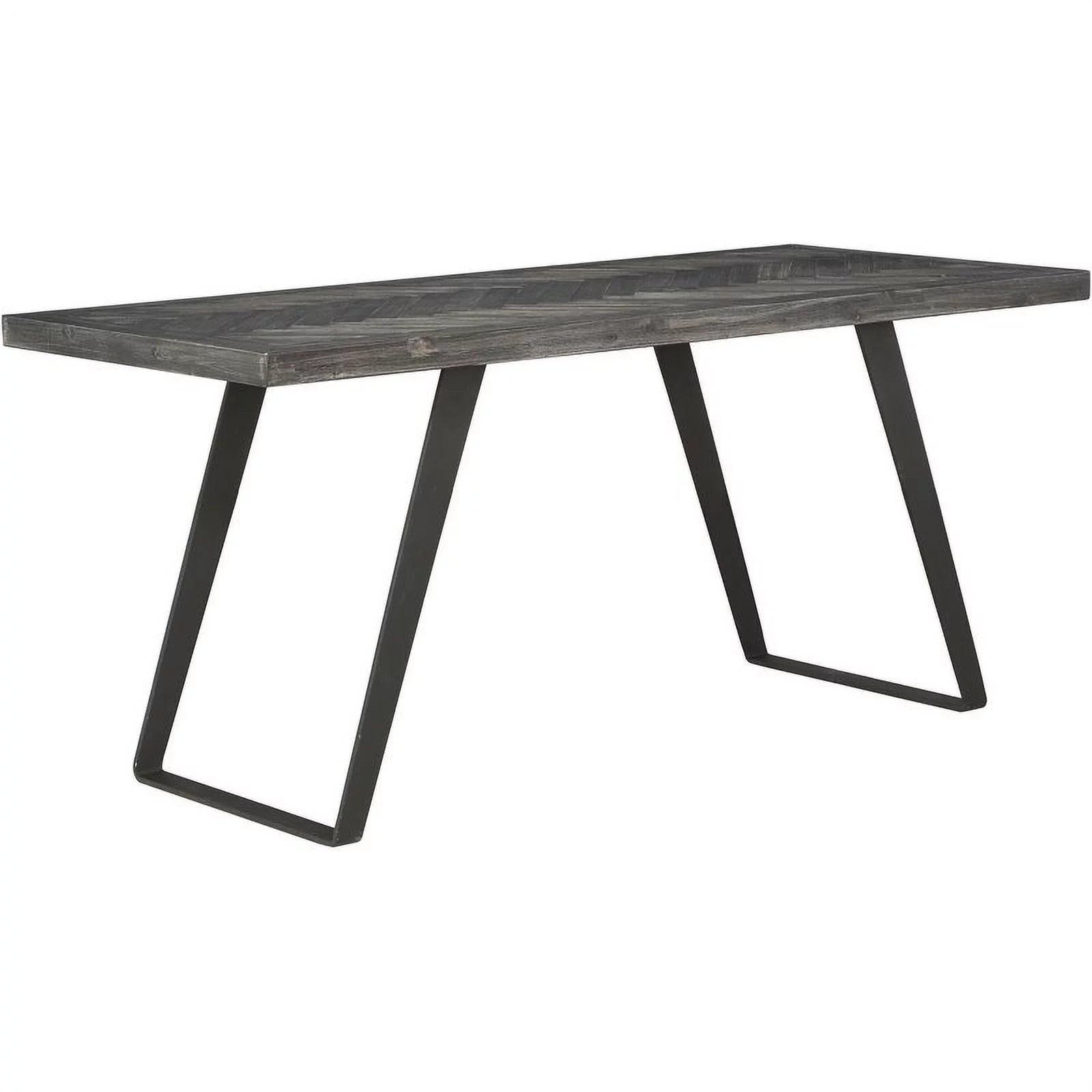 Pemberly Row Aspen Court Wood Herringbone Counter Height Dining Table