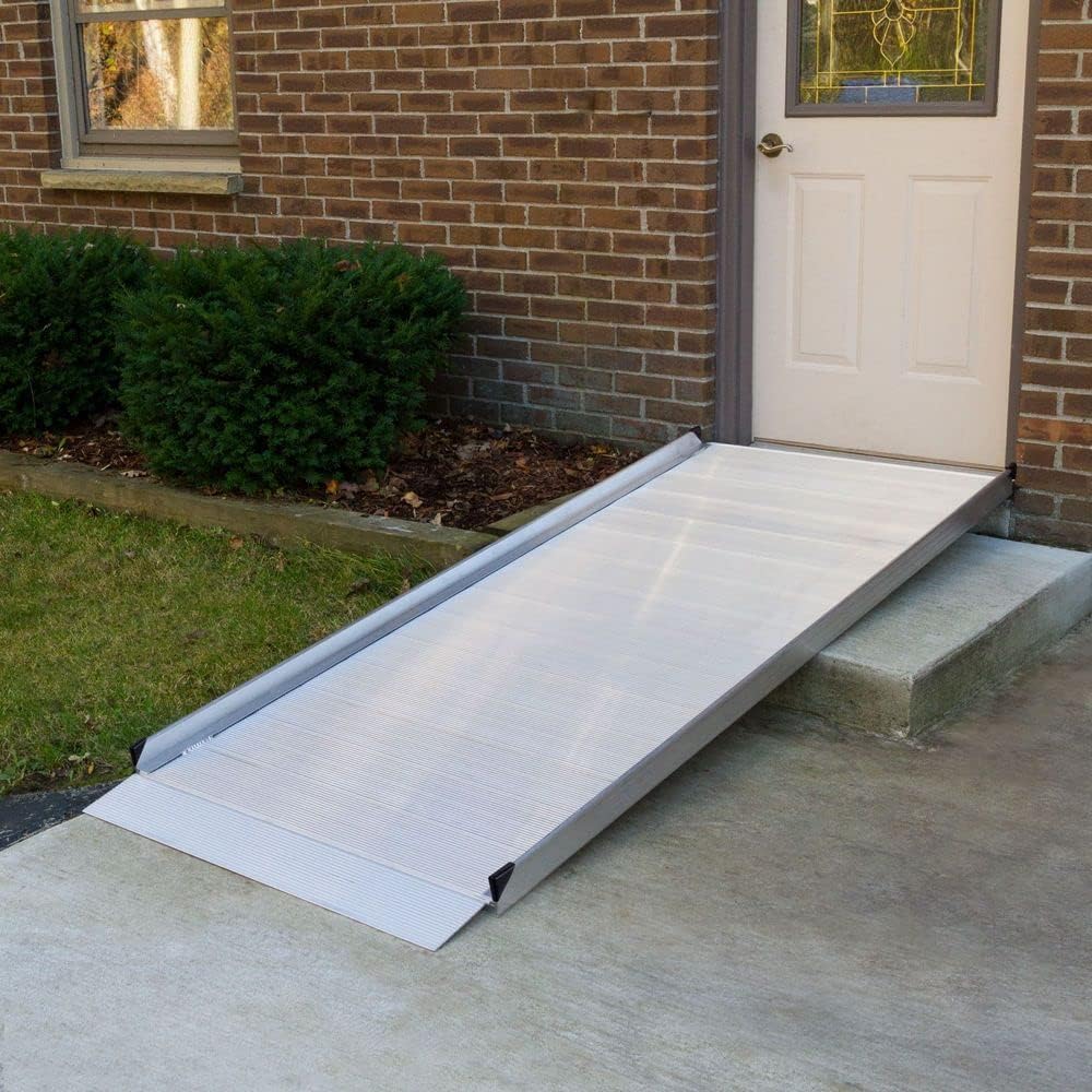 Aluminum Wheelchair Access Ramp 4ft - Silver Spring U2773