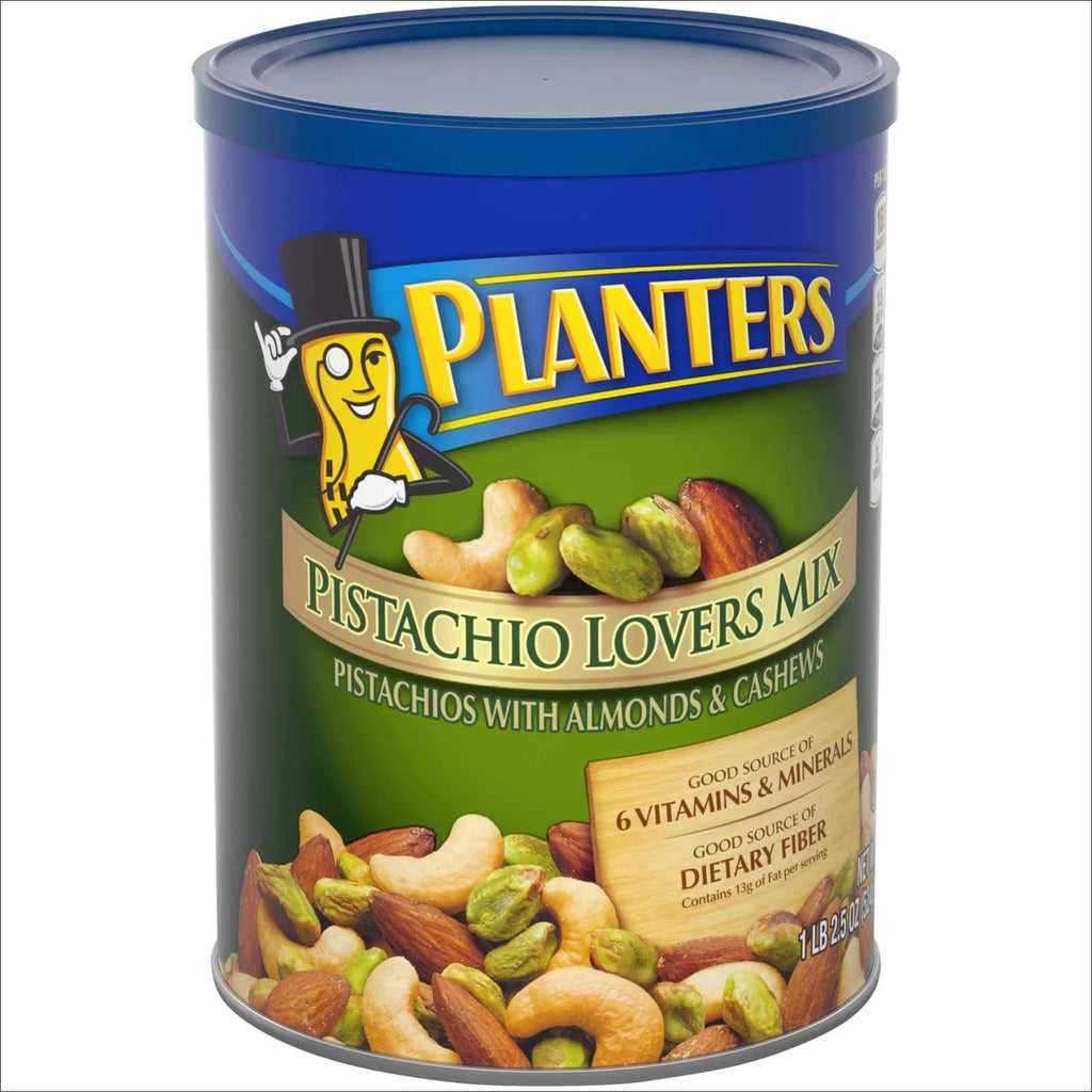 Planters Deluxe Pistachio Mix, 18.5 oz Resealable Container J472
