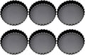 6 pcs Egg Tart s, 3" Mini Tart Pans Removable Bottom, Cupcake Cake Muffin Tin Pan Baking Tool, Reusable Quiche Bakeware Carbon Steel for Pies, Quiche Bakeware, Cheese Cakes, Desserts