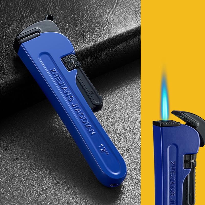 2 Pack Red Black Jet Flame Windproof Lighter, Adjustable Butane Torch, Refillable P97517