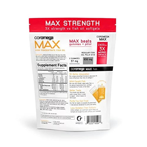 COROMEGA Max Citrus Burst Omega 3 30 CT J6515