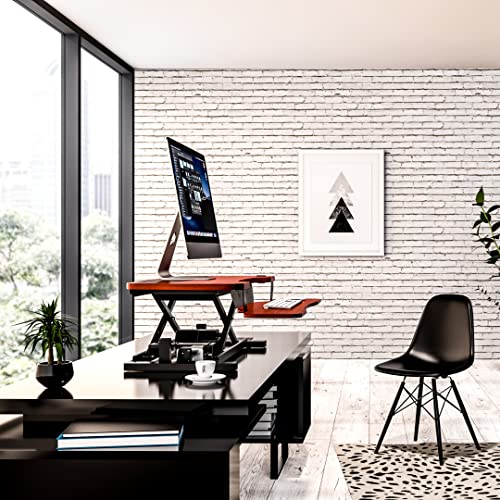 VERSADESK PowerPro™ 36 Inch Electric Standing Desk Converter, Black H627