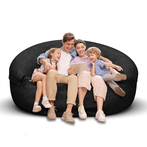 Bean Bag Chair for Adults 3FT, Soft Removable Cover, Light Gray M535251