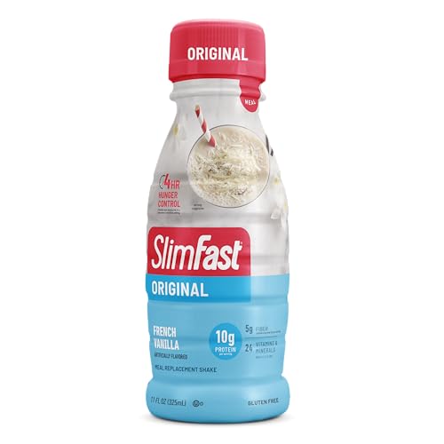 SlimFast Meal Replacement Shake, Creamy Milk Chocolate, 11 Fl Oz, 12 Count Q3335