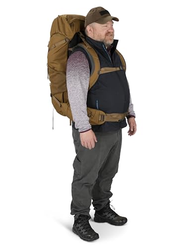 Osprey Rook 65L Men's Backpacking Backpack, Dark Charcoal/Silver Lining X67721