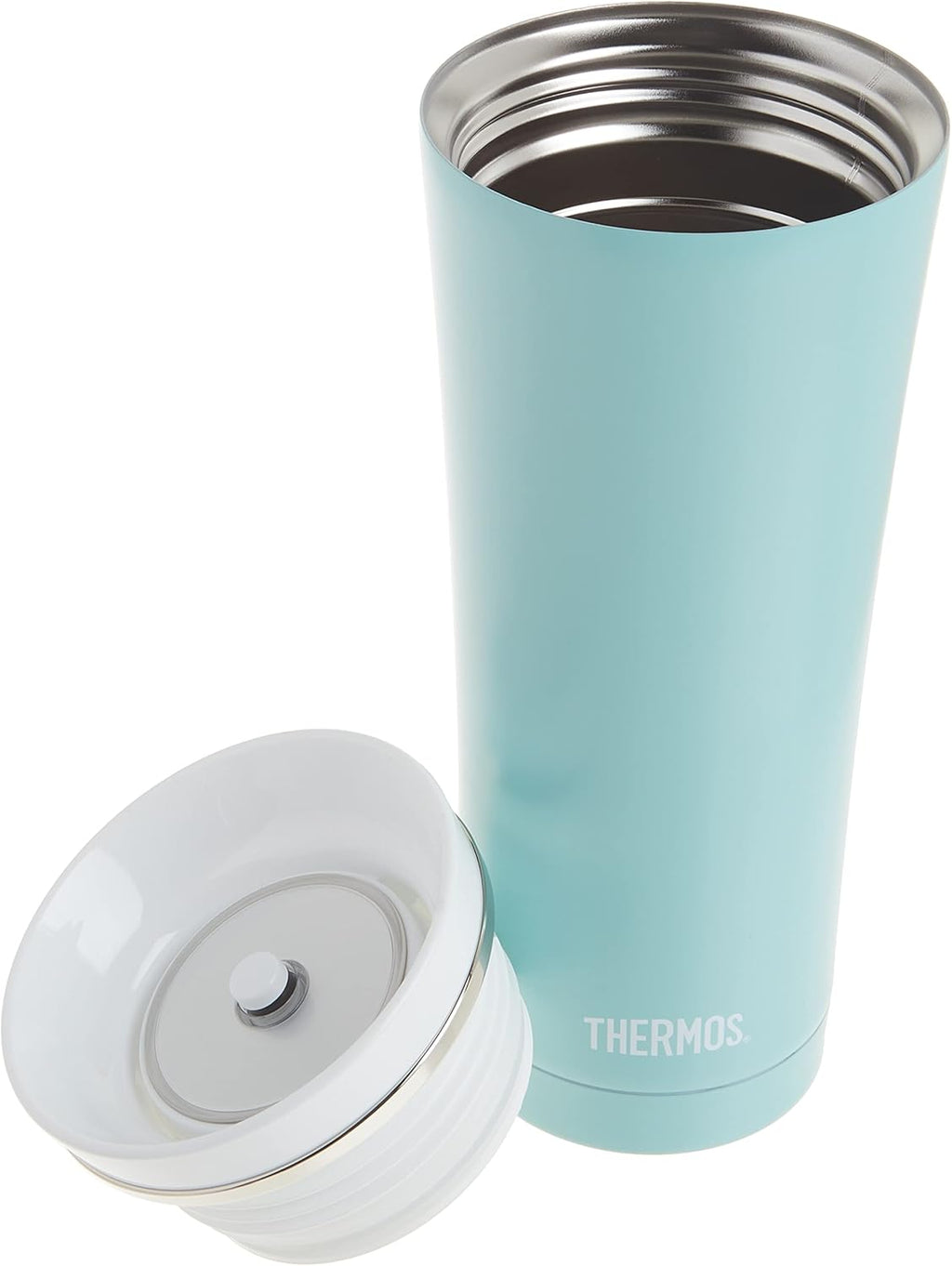Thermos Sipp Stainless Steel 16oz Travel Tumbler, Matte Turquoise S741