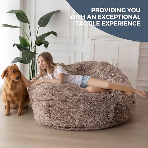 MAXYOYO Giant Bean Bag Chair Bed for Adults, Convertible Floor Sofa G466