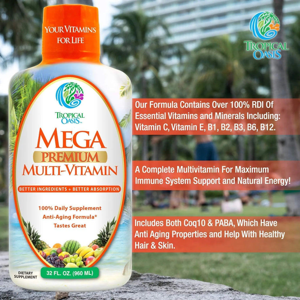 Tropical Oasis Mega Premium Multi-Vitamin 32 fl oz Liquid B721090