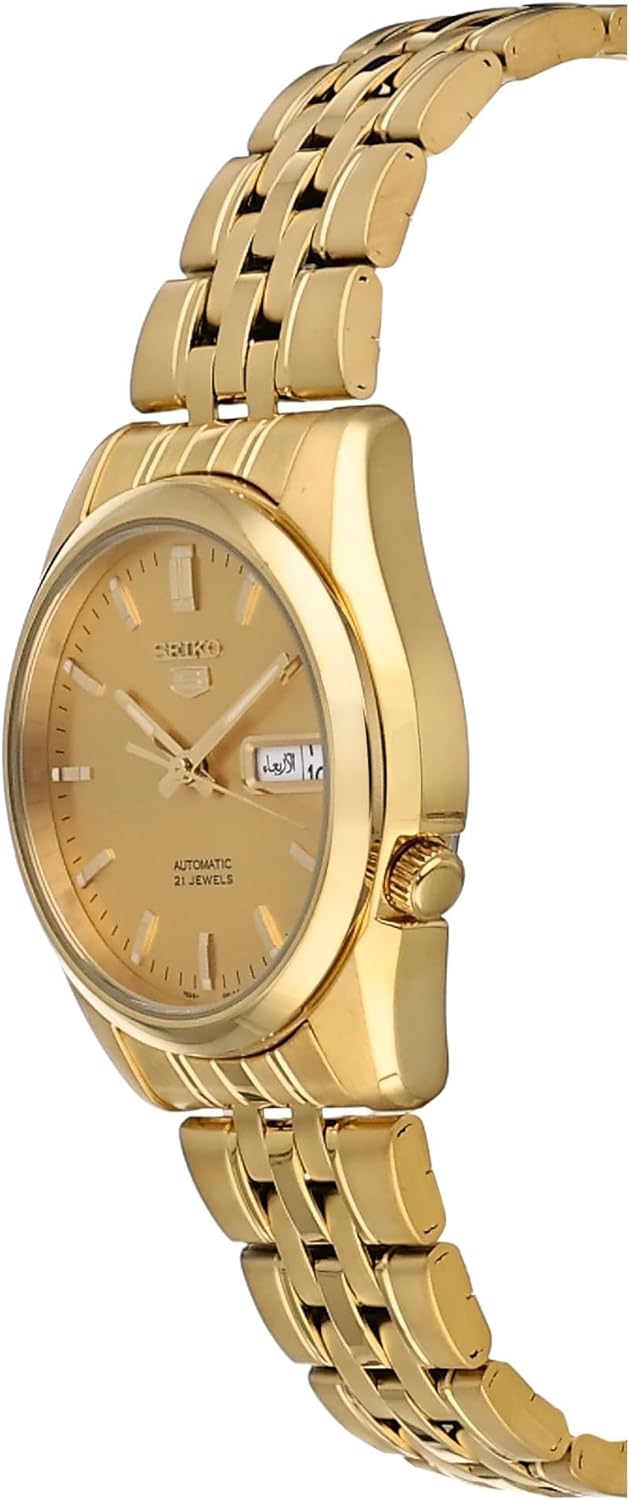 Seiko Men's SNK366K 5 Automatic Gold Stainless Steel Watch J1278
