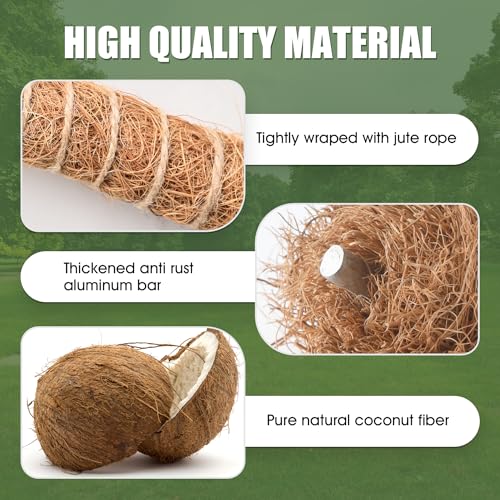 2 Pack Moss Pole, 63 Inch Bendable for Monstera Climbing Plants X1295