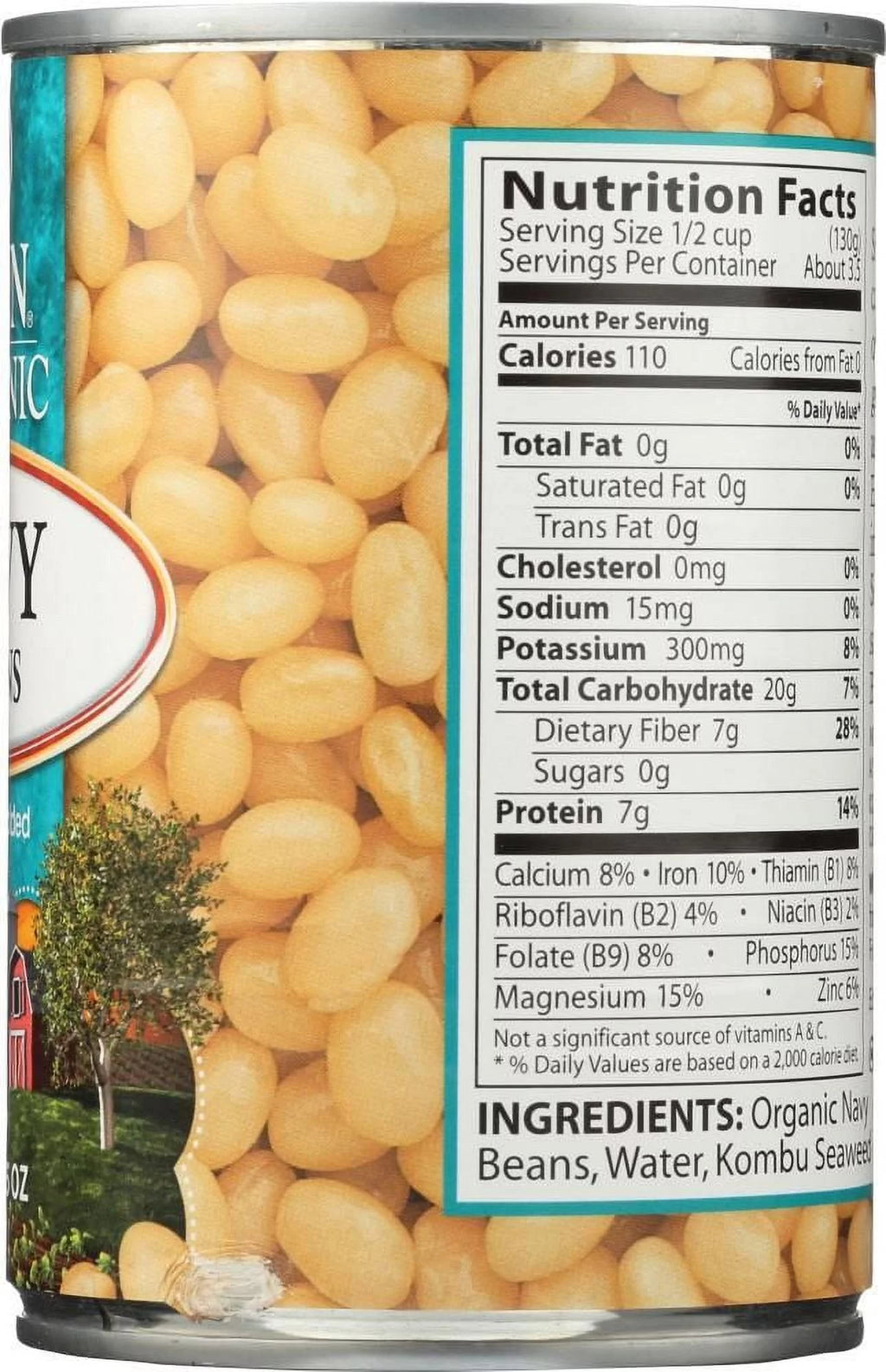 Eden Foods Organic Navy Beans 15 oz Pack of 3 F213