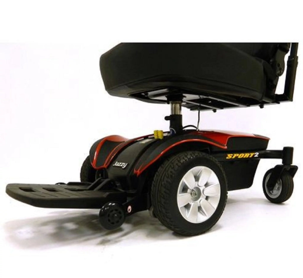 Pride Mobility Jazzy Sport 2 Front-Wheel Drive Power Chair, Jazzy Red S456