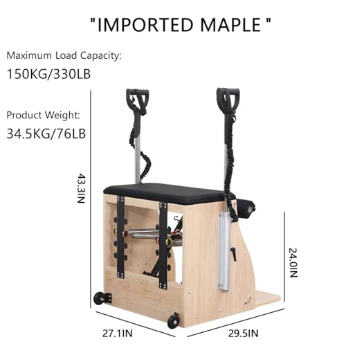 Pilates Chair with Handles for Home and Studio Use T97266