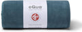 Manduka eQua Yoga Mat Towel - Quick Drying Microfiber, Lightweight, Easy for Travel, Use in Hot Yoga, Vinyasa and Power, 72 Inch (182cm), Sage Solid