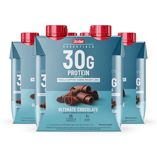 SlimFast Essentials 30g Vanilla Protein Shake, 12 Count F219