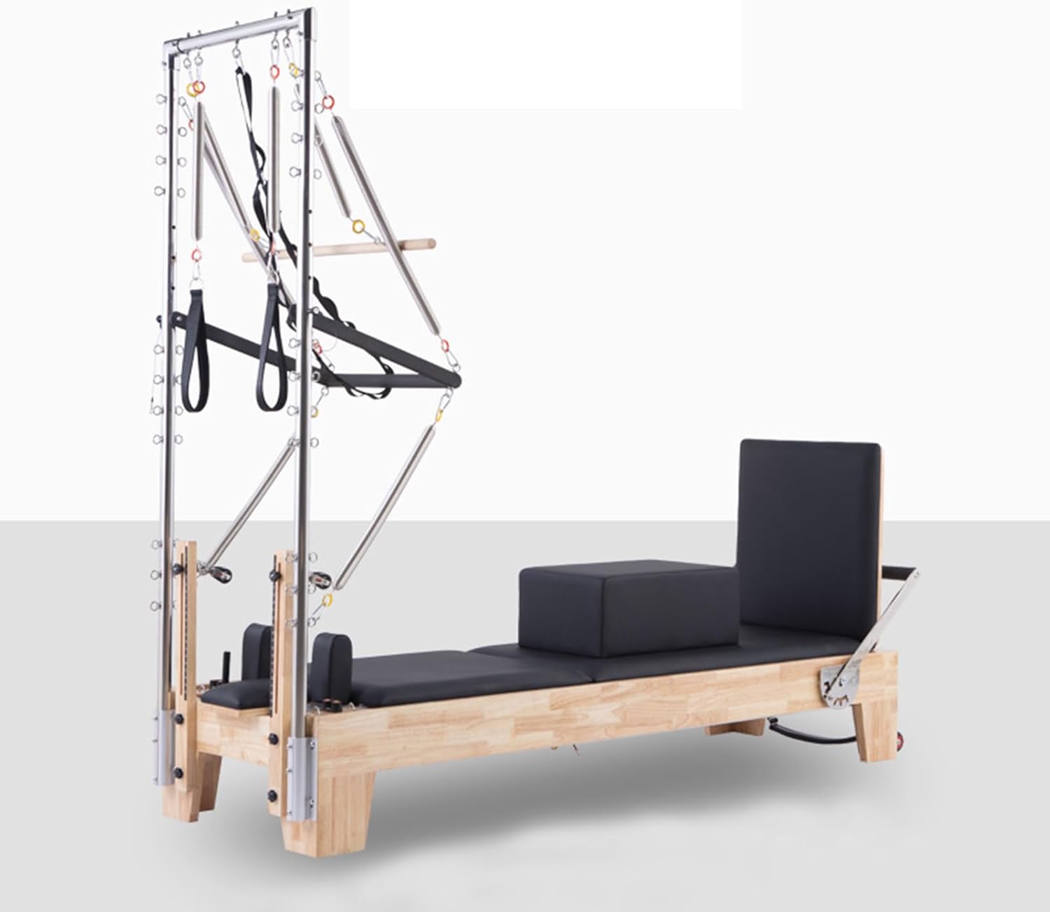 Pilates Reformer with Tower for Home and Studio, Black R4260