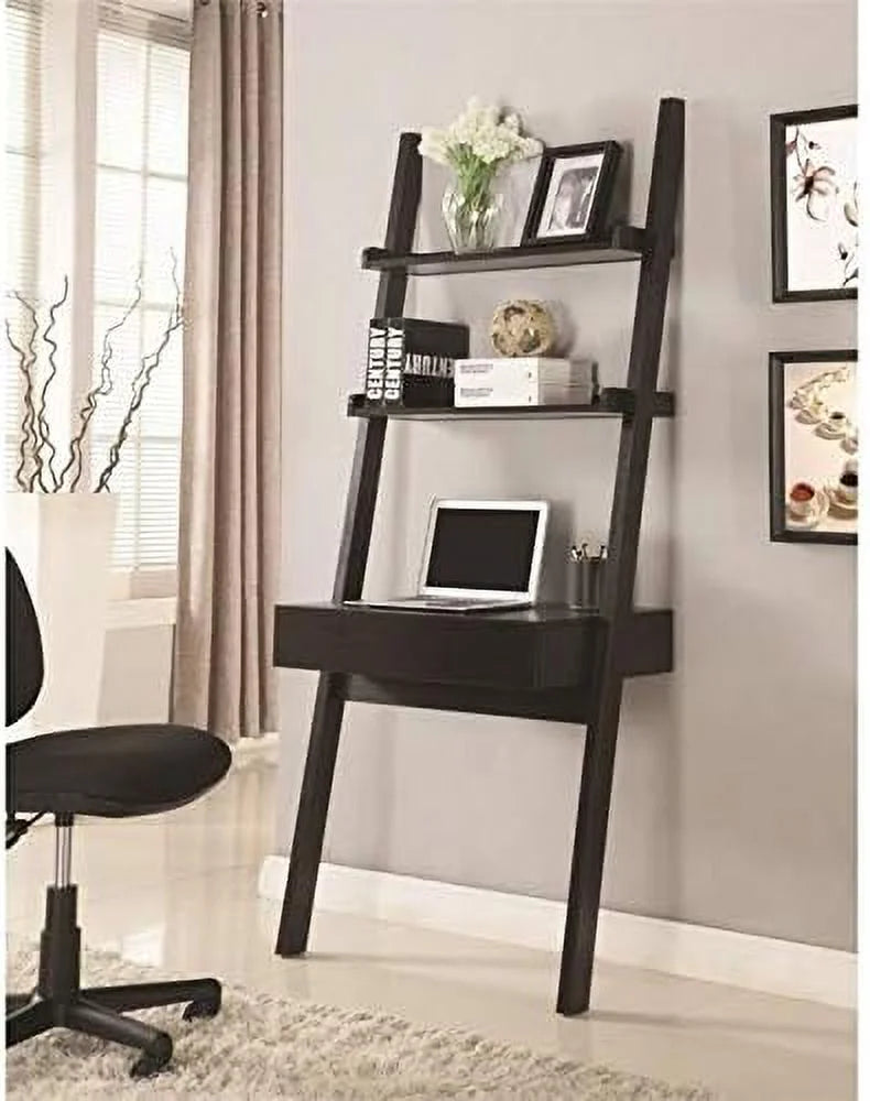 Cappuccino Wall Leaning Ladder Writing Desk H649237
