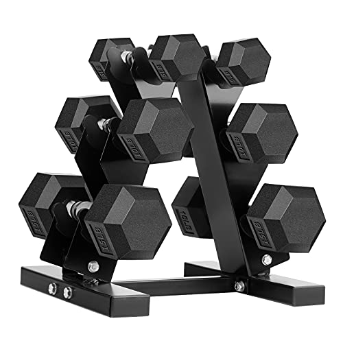 Rubber Coated Cast Iron Hex Dumbbells for Exercise C9697