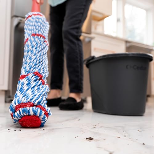 O-Cedar MicroTwist MAX Microfiber Twist Mop with 2 Extra Refills, Hands-Free Wringing, 18-Inch Mop Head A9926