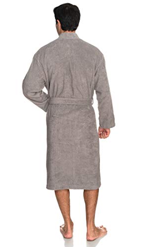 TowelSelections Men's 100% Cotton Terry Cloth Kimono Bathrobe X354