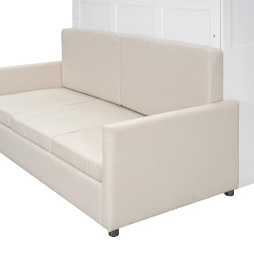 Ball & Cast Murphy Bed Queen Size with Cushion, White B692