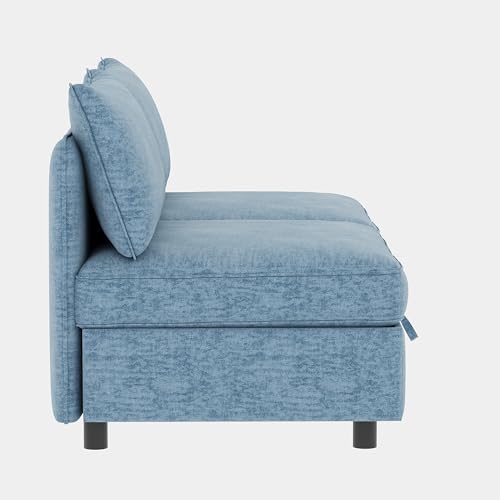 Oversized Modular Sectional Sofa with Movable Ottomans, U-Shaped Chenille J2923
