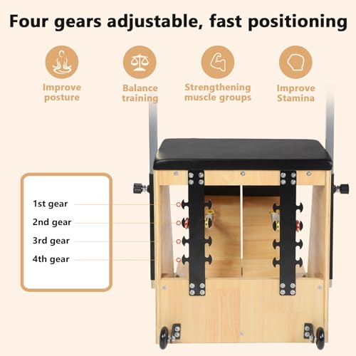 Pilates Chair Split-Pedal Stability Combo with Handles F914733