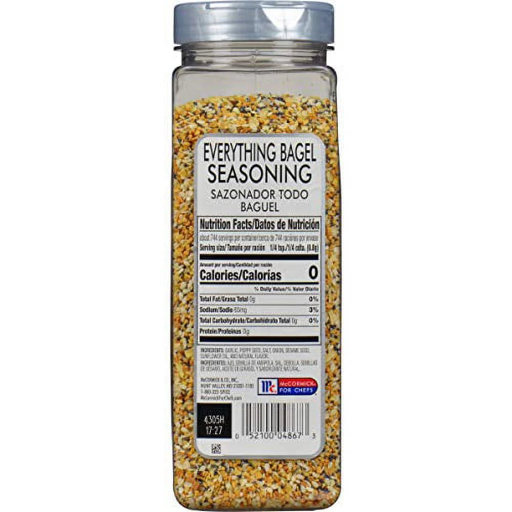 McCormick Culinary Everything Bagel Seasoning, 21 oz L566
