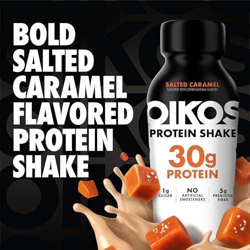 Oikos Protein Shake Salted Caramel 30g Ready to Drink 12 fl oz 12 Count L3074