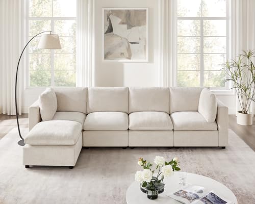 Modular Sectional Sofa with Ottoman for Small Apartments U669203