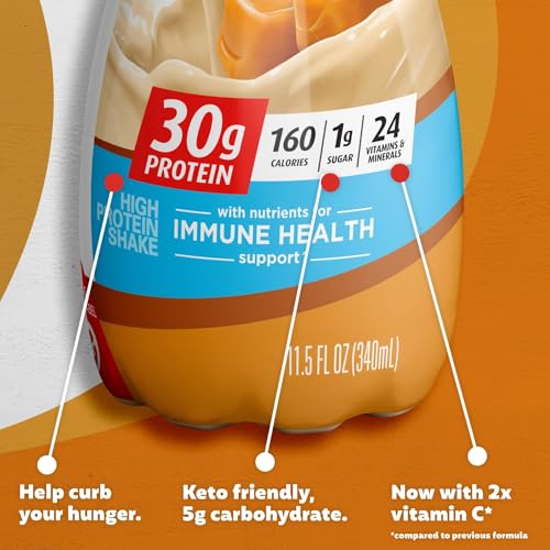 Premier Protein Shake Café Latte, 30g Protein, 11.5 fl oz, 12 Pack B4466