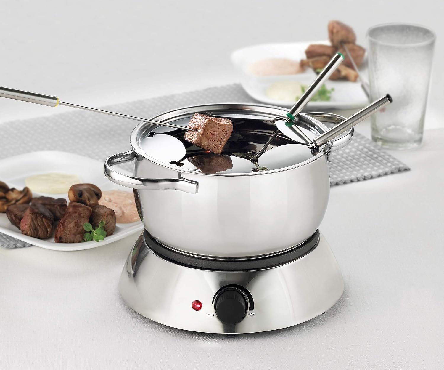 Trudeau Alto 3-in-1 Electric Fondue Set, 81 oz, Silver F5924