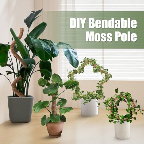 2 Pack Moss Pole, 63 Inch Bendable for Monstera Climbing Plants X1295