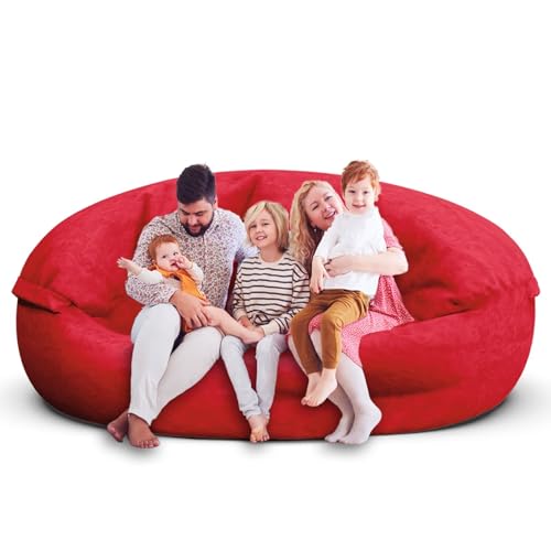 Bean Bag Chair for Adults 3FT, Soft Removable Cover, Light Gray M535251