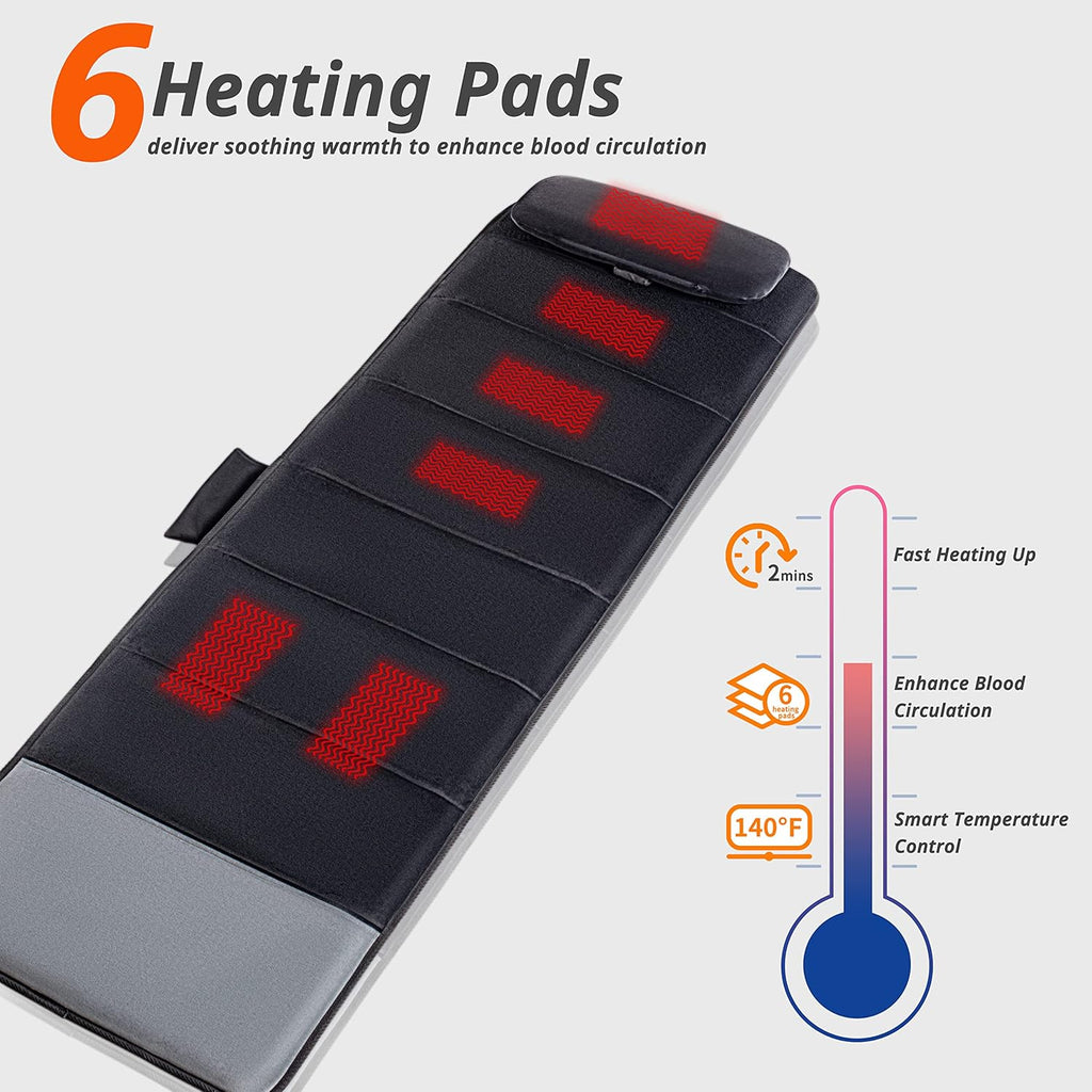 Mynt Full Body Massage Mat with Heat and Vibrating Nodes Y938296