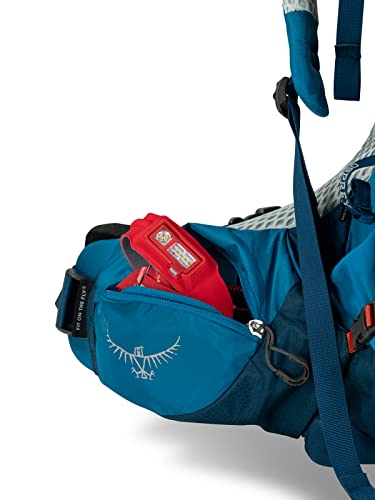 Osprey Atmos AG LT 65L Men's Backpacking Backpack, Black, L/XL Y592